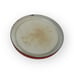 Finel Finland Seppo Mallat Arabia Flame Orange Enamel Sauce Pan w Lid Vtg MCM
