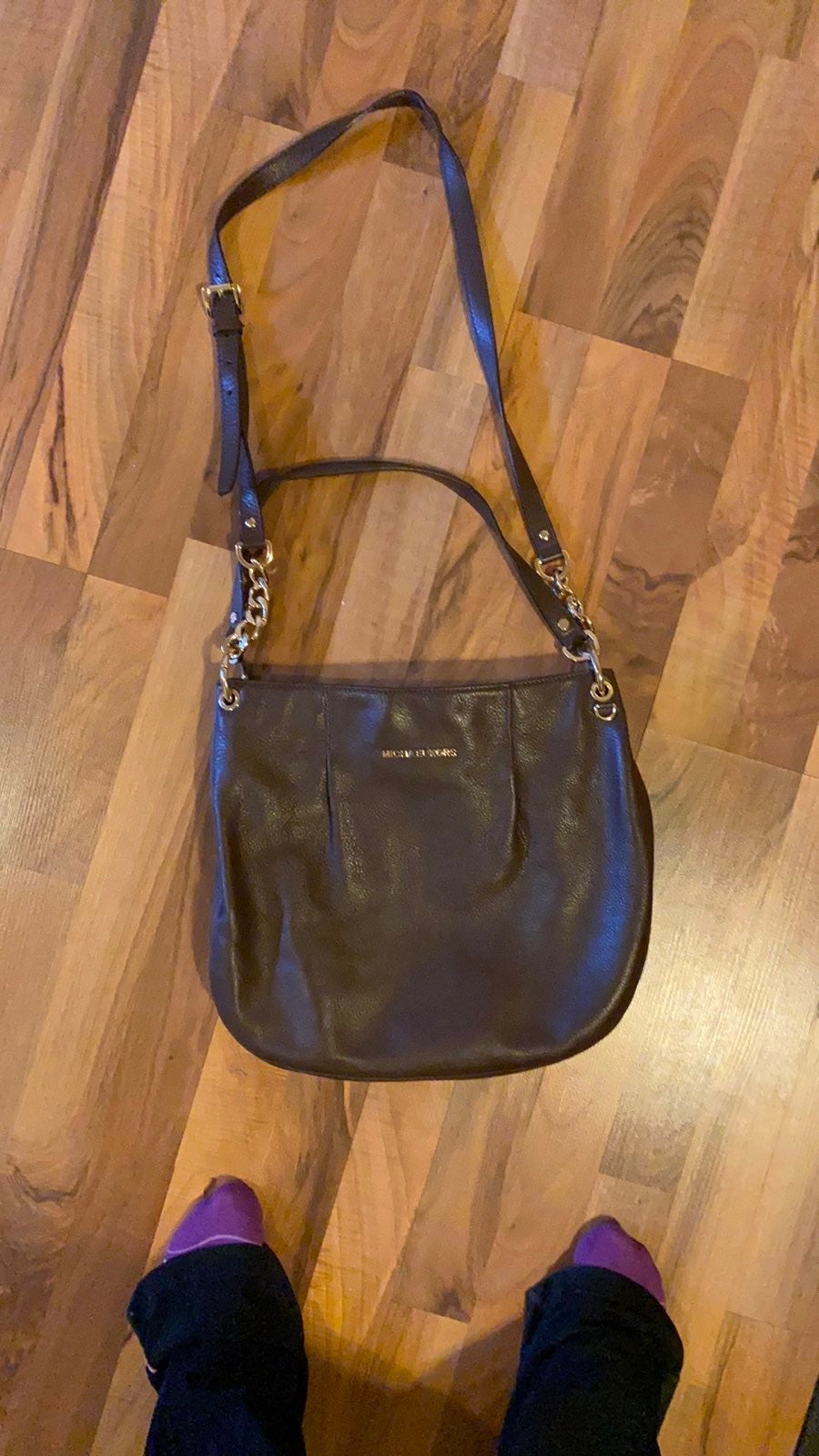 Michael Kors chocolate leather hobo