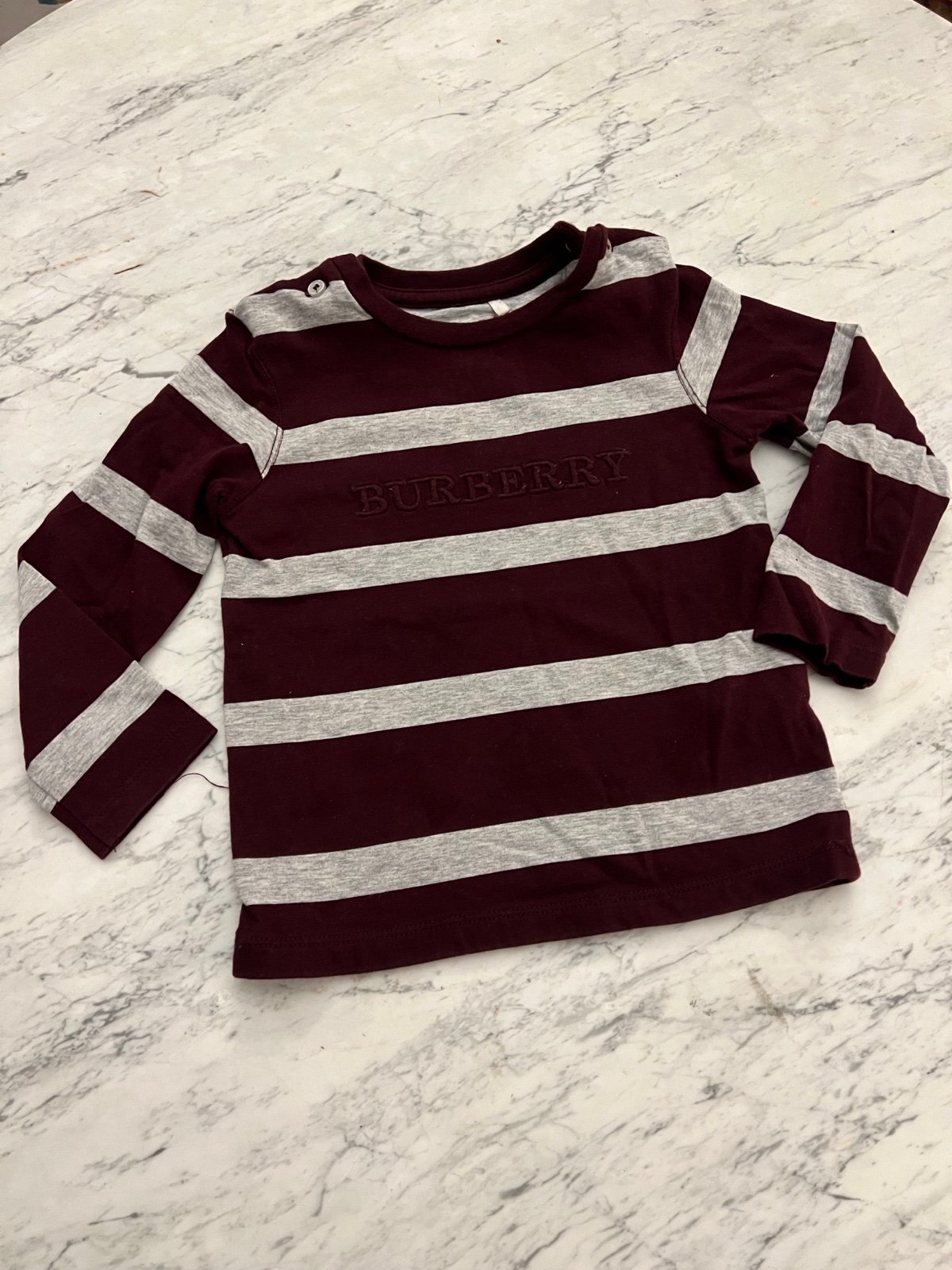 Burberry striped long-sleeves top