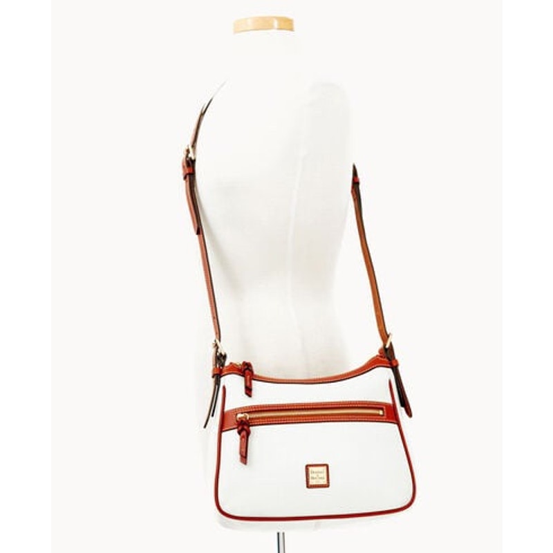 Dooney & Bourke Pebble Piper White Crossbody Bag R1137WH EUC + Dust Bag
