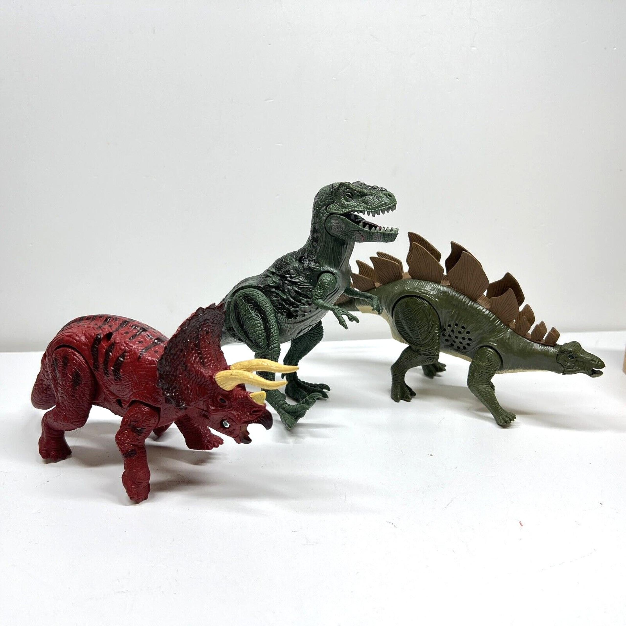 lot of 3 kid galaxy Dinosaur Action Figure Audible Life Like Sounds Glowing Eyes