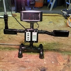 Robot Lamp, clock radio