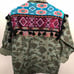 Camo with embroidery jacket ZARA