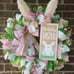 Happy Easter Bunny Wreath