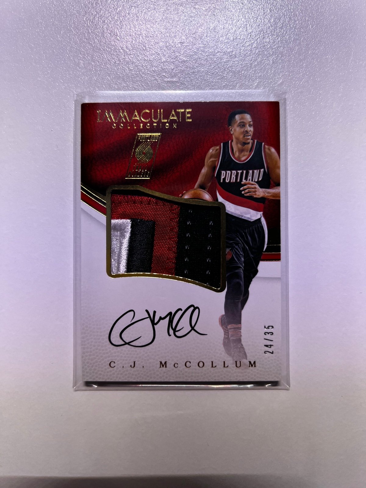 CJ McCollum Patch Auto /35