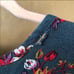 FP FREE PEOPLE Blue Turquoise Long Sleeve High Low Floral Mini Dress Tunic XS