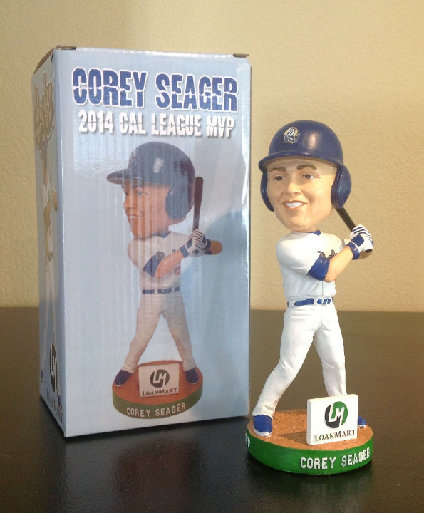 FIRST EVER 2014 Corey Seager bobblehead