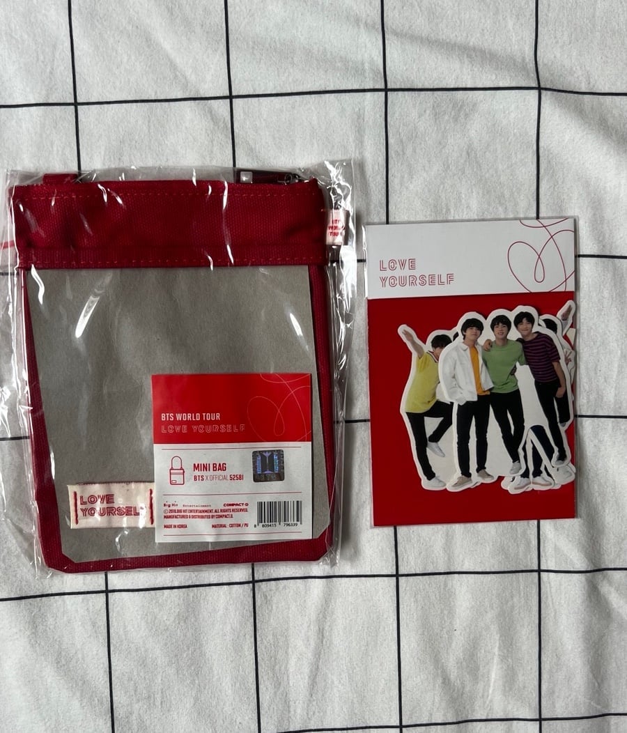 BTS Love Yourself World Tour Red Mini Bag HOBI