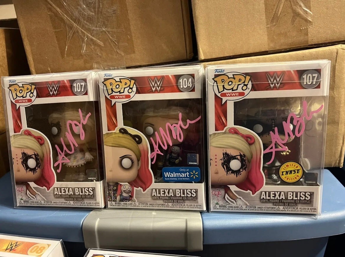 Autographed Alexa Bliss Funko Pop Set