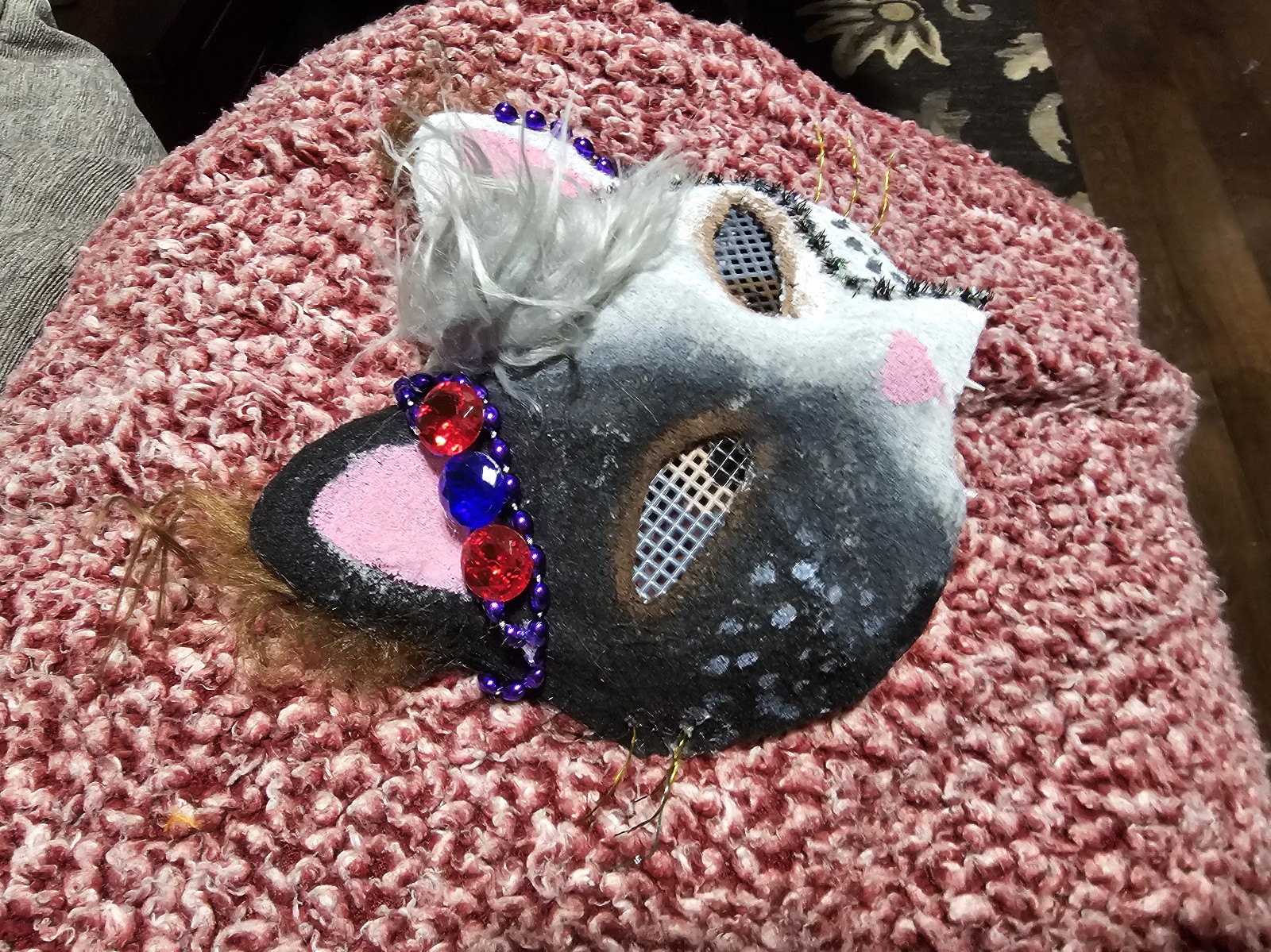 Tuxedo Cat therian/furry mask