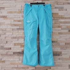 North Face Womens Large Baby Blue Ski Snow Snowboard Winter Pants Waterproof Bib