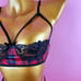 Tartan Floral Lace Underwire Set