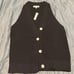 madewell black sweater vest