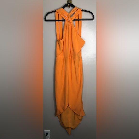 Keepsake orange high low dress Gently used size S
