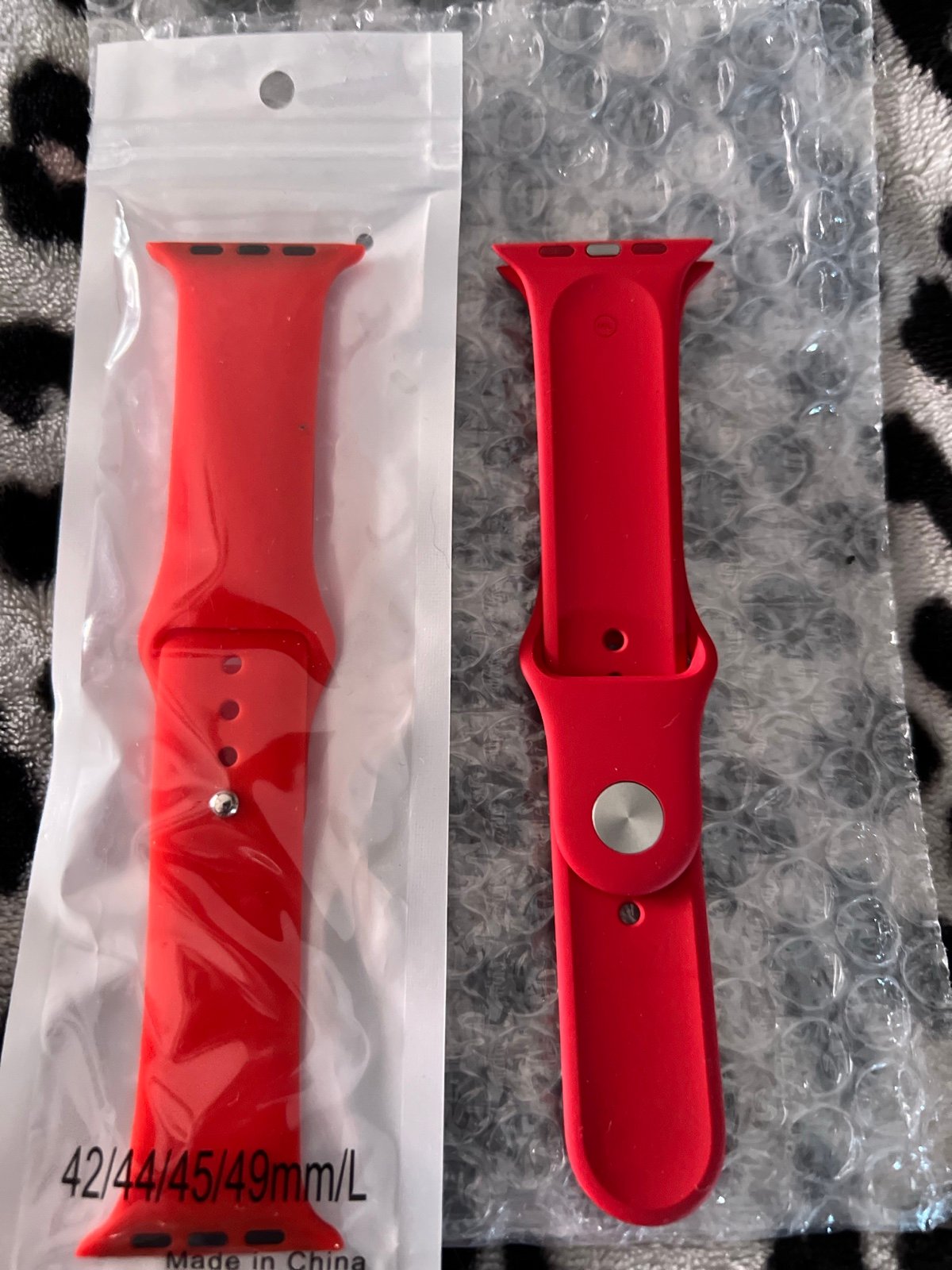 2 BRAND NEW Apple Watch Series 7, Red Sport Band