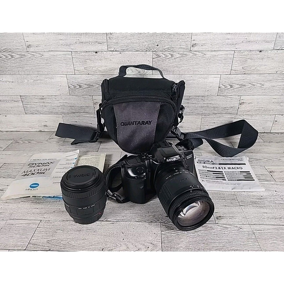 Minolta Maxxum 400SI Camera & Lens w/ SIGMA AF 50mm F2.8 EX Lens & Bag
