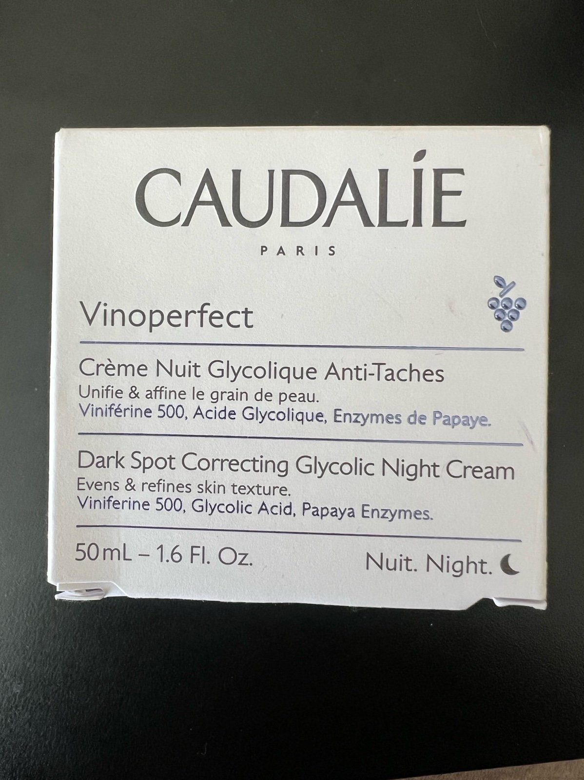 Caudalie vinoperfect night cream