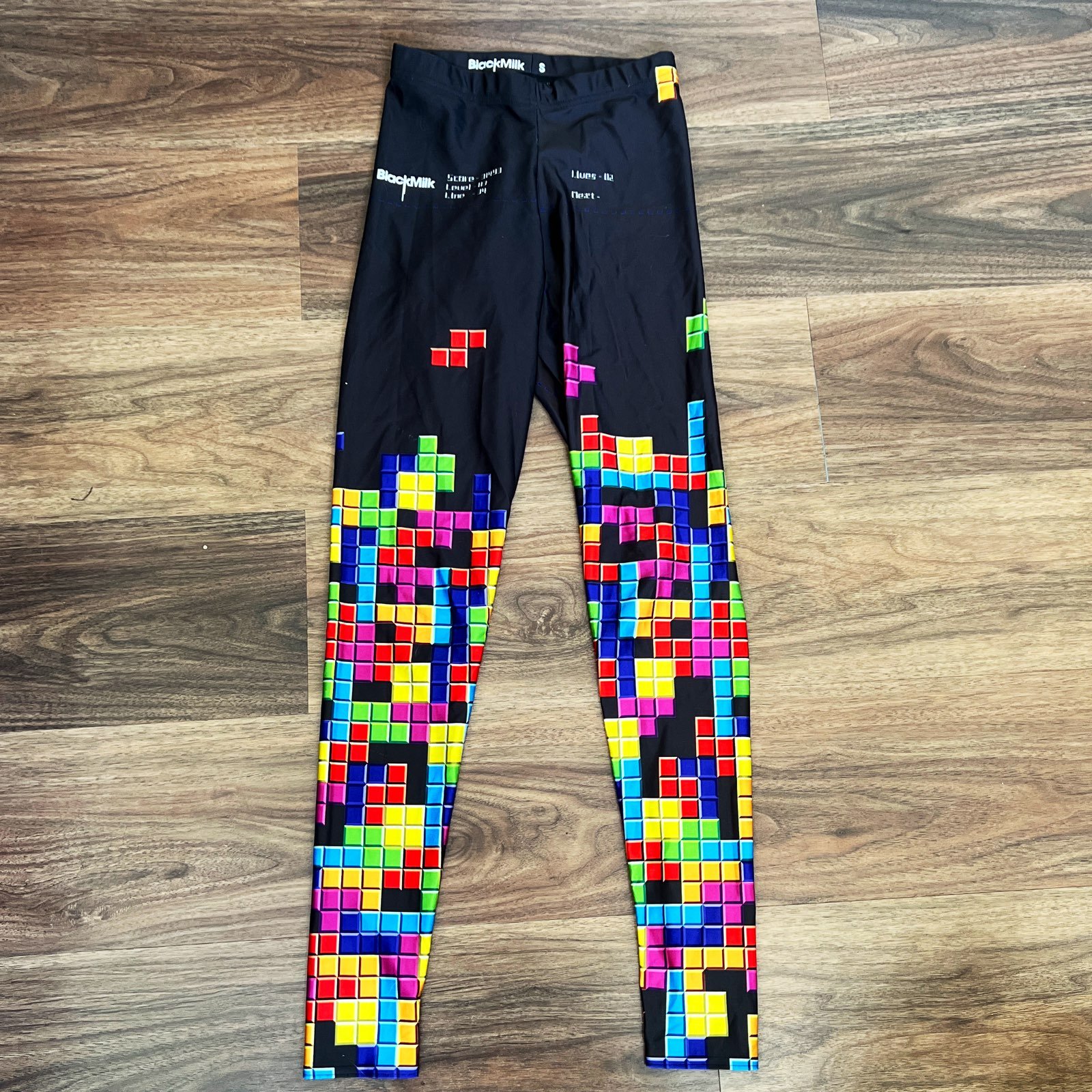 BlackMilk Clothing Retro Gamer Leggings Tetris Size S