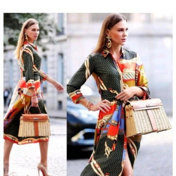 zara scarf dress