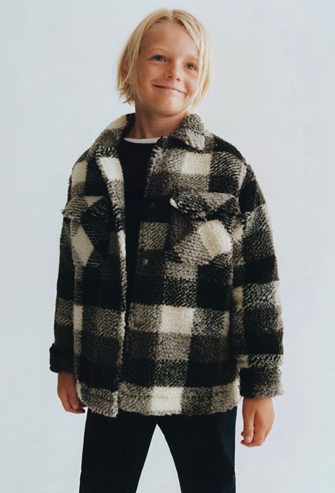 New Zara FLEECE OVERSHIRT
