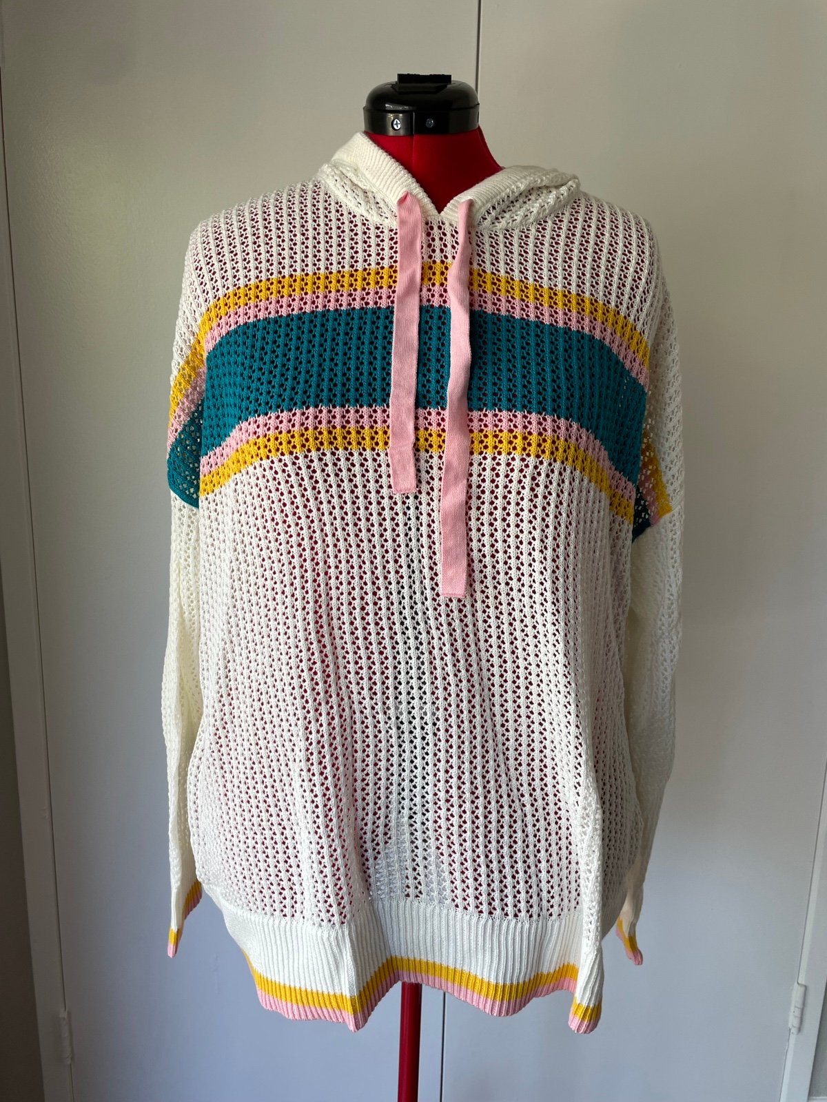 White Torrid knit hoodie
