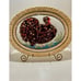 Vtg 90s Handmade Serving Platter 18 x 14 Multicolor Embossed 3D Turkey Ceramic