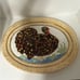 Vtg 90s Handmade Serving Platter 18 x 14 Multicolor Embossed 3D Turkey Ceramic