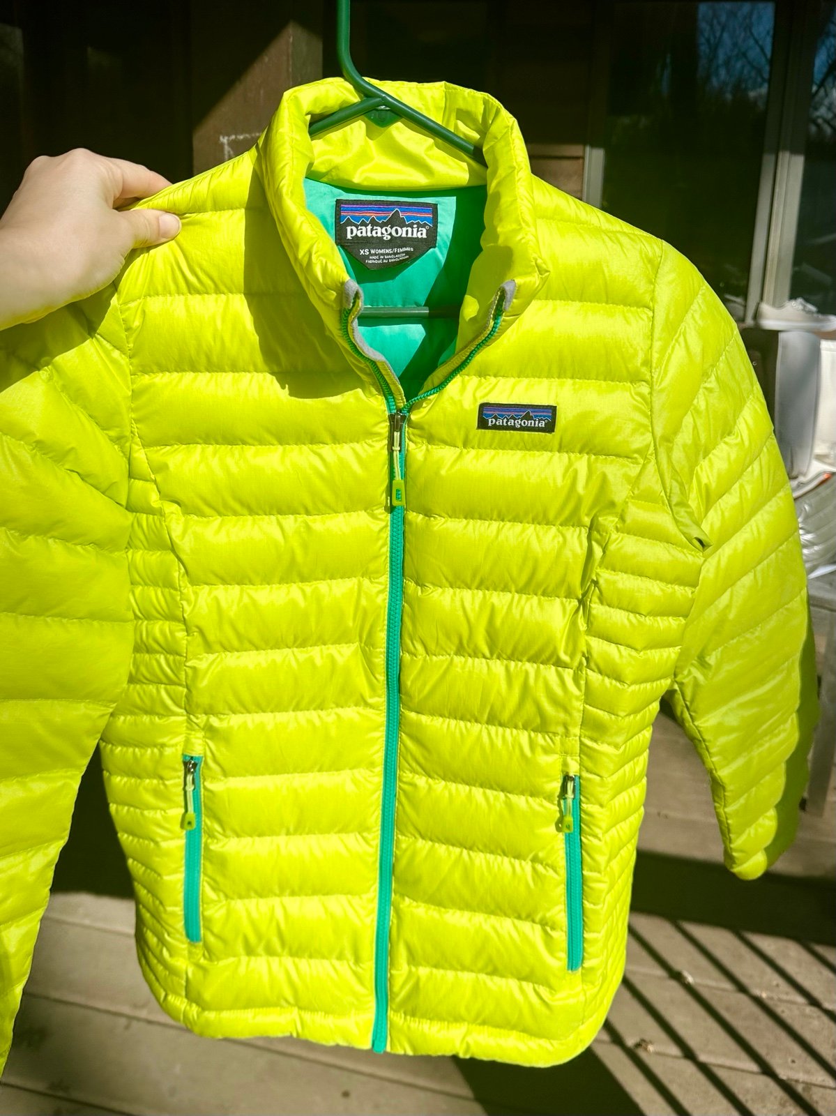 Patagonia packable down sweater jacket. Women’s XS