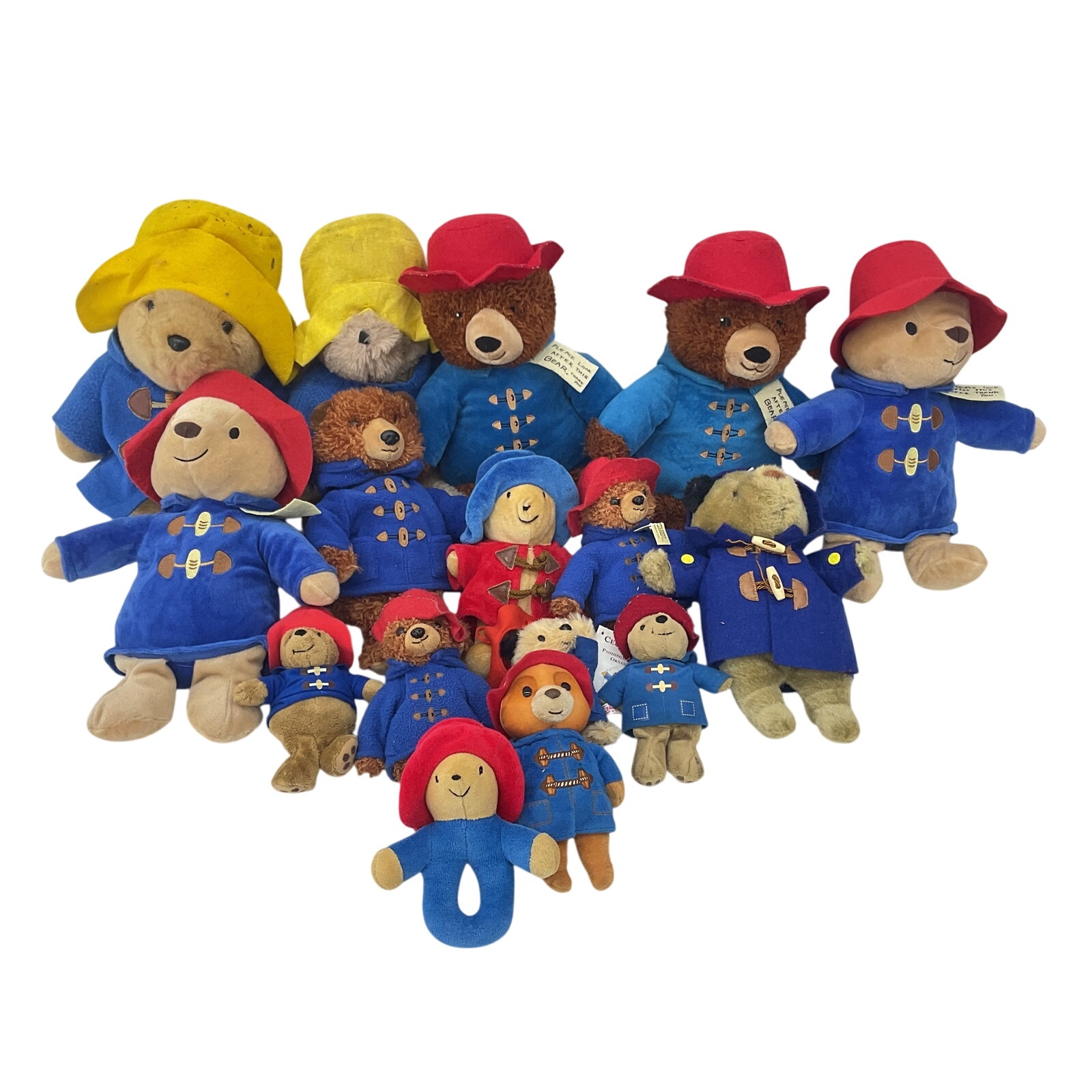 Paddington Bear Plush Toy Lot, Pre-Owned Good Condition