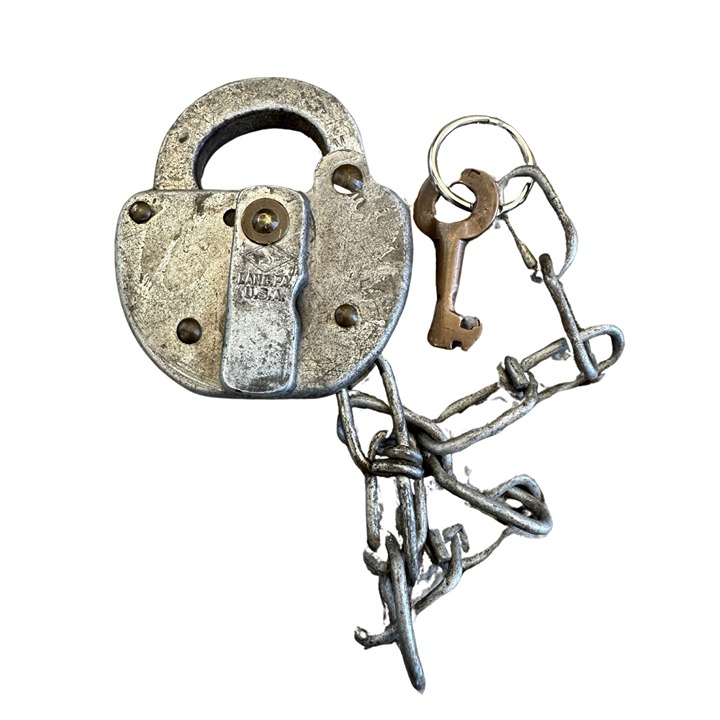 Vintage Railroad Padlock antique railroad lock railroad memorabilia collectible