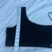 Dkny Sport Black Double-Layer One-Shoulder Mesh-Combo Bralette