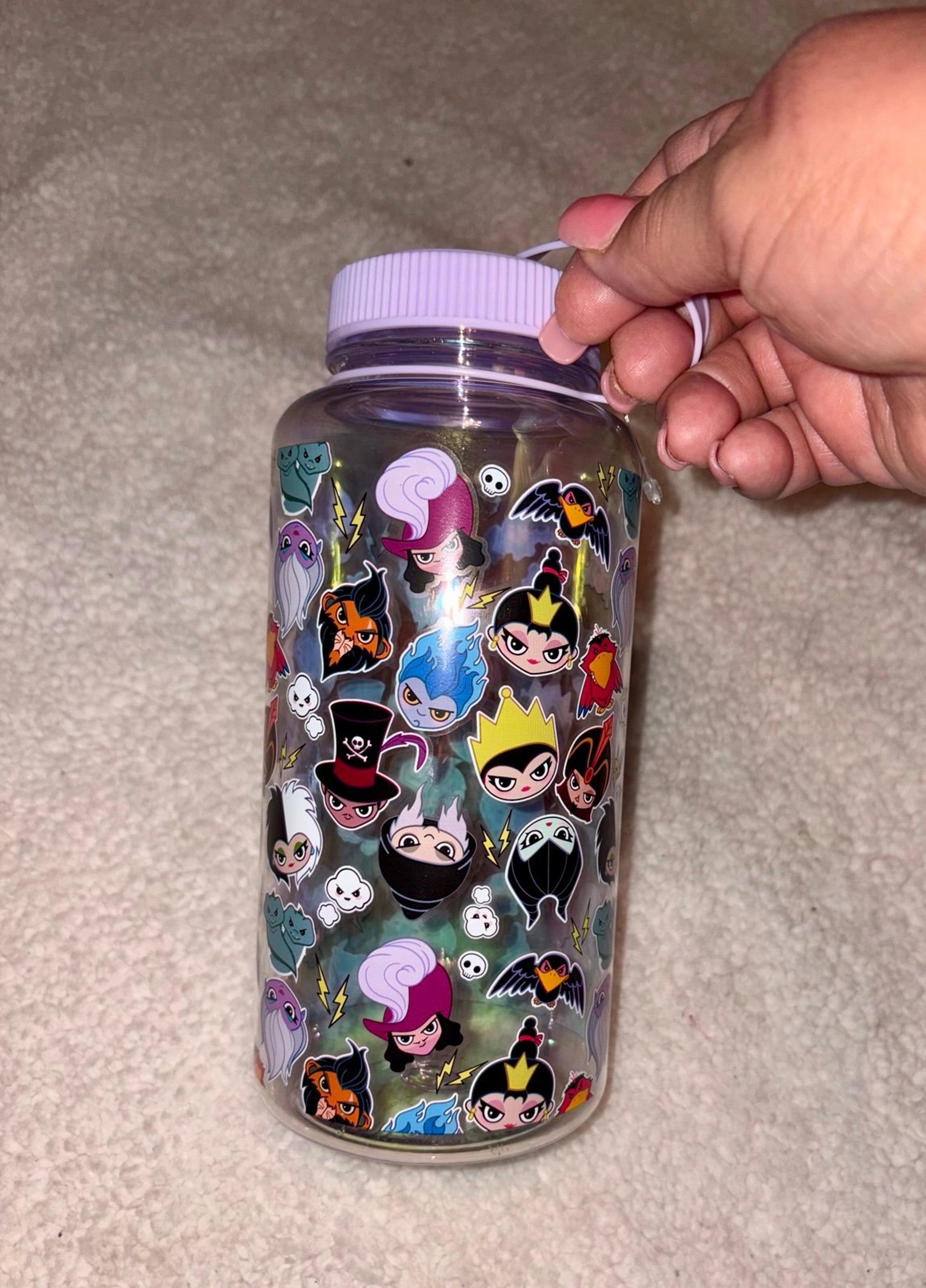 Disney Villains Kawaii Cute Villain Allover Print Water Bottle Forever 21