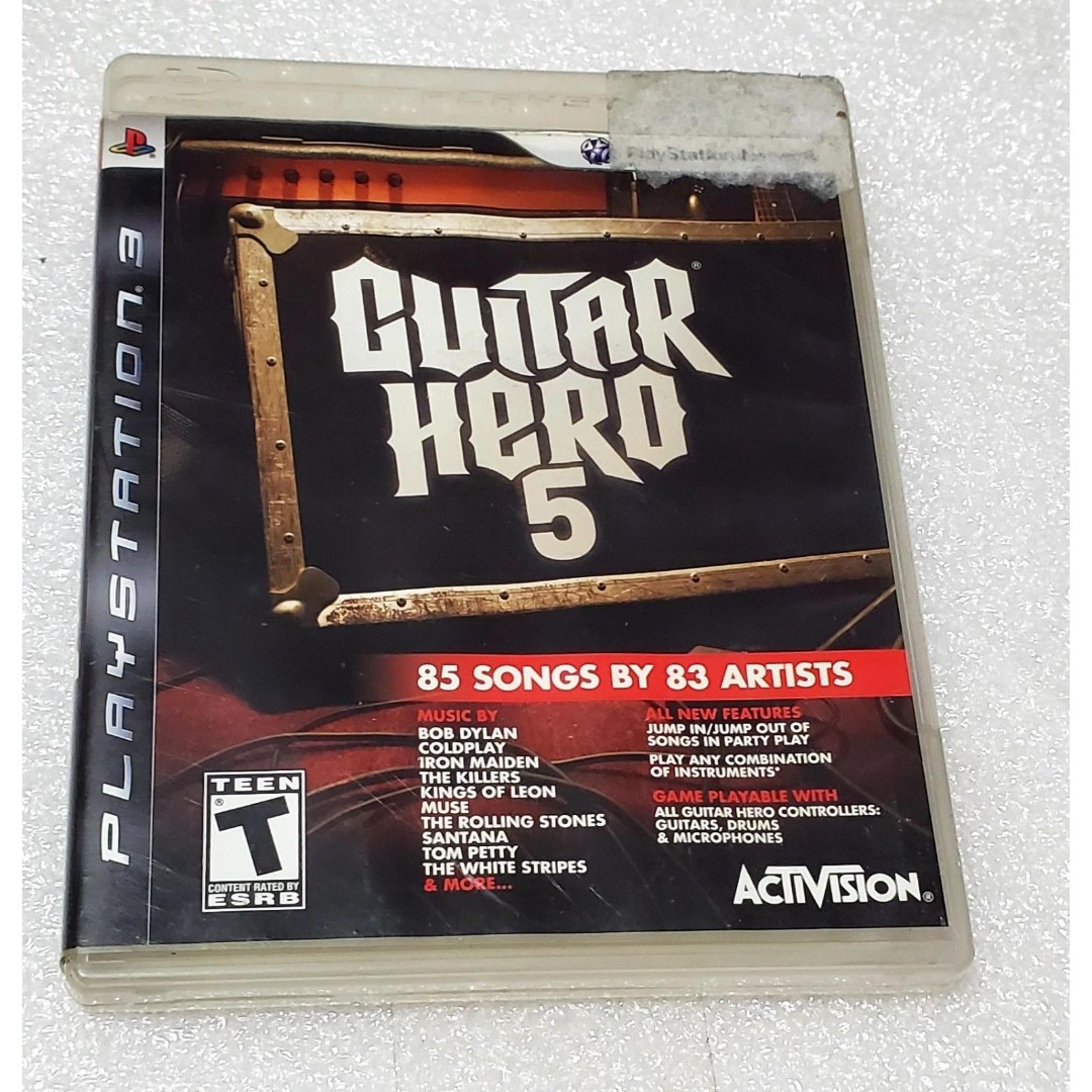 Guitar Hero 5 PS3 Game 2009 Preowned No Manual Tested Sony PlayStation 3