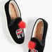 Soludos NIB Velvet Show Pony Sneaker in Black Sz 6.5