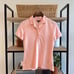 Brooks Brothers Pique Mesh Pink Collar Polo Top, S
