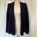 Anthropologie NWT Rosie Neira Navy Pointelle Cardigan, size Medium
