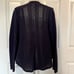 Anthropologie NWT Rosie Neira Navy Pointelle Cardigan, size Medium