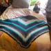 Moss Stitch Triangle Shawl