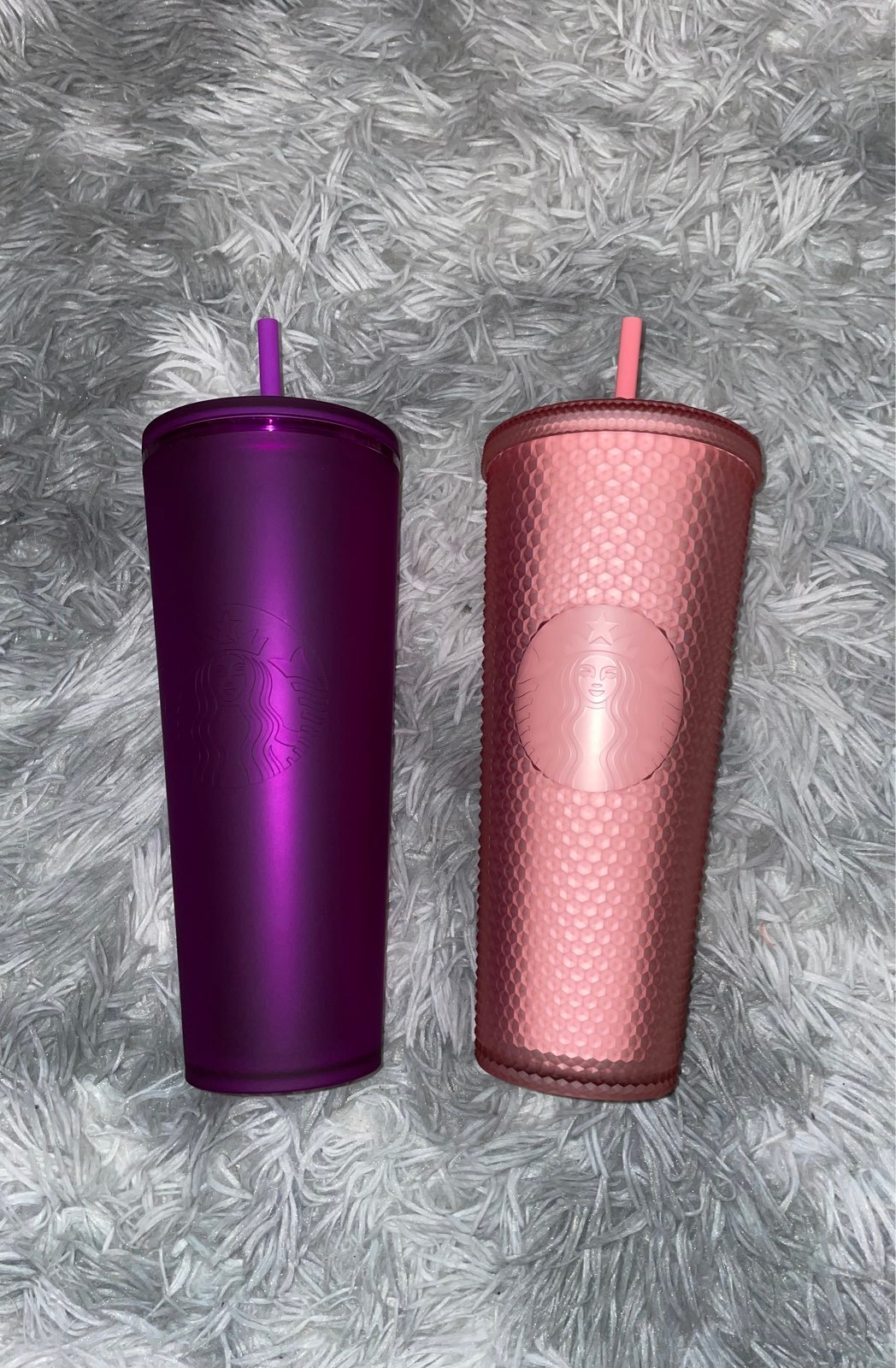Starbucks Soft Touch Purple & Pink Lemonade Bling