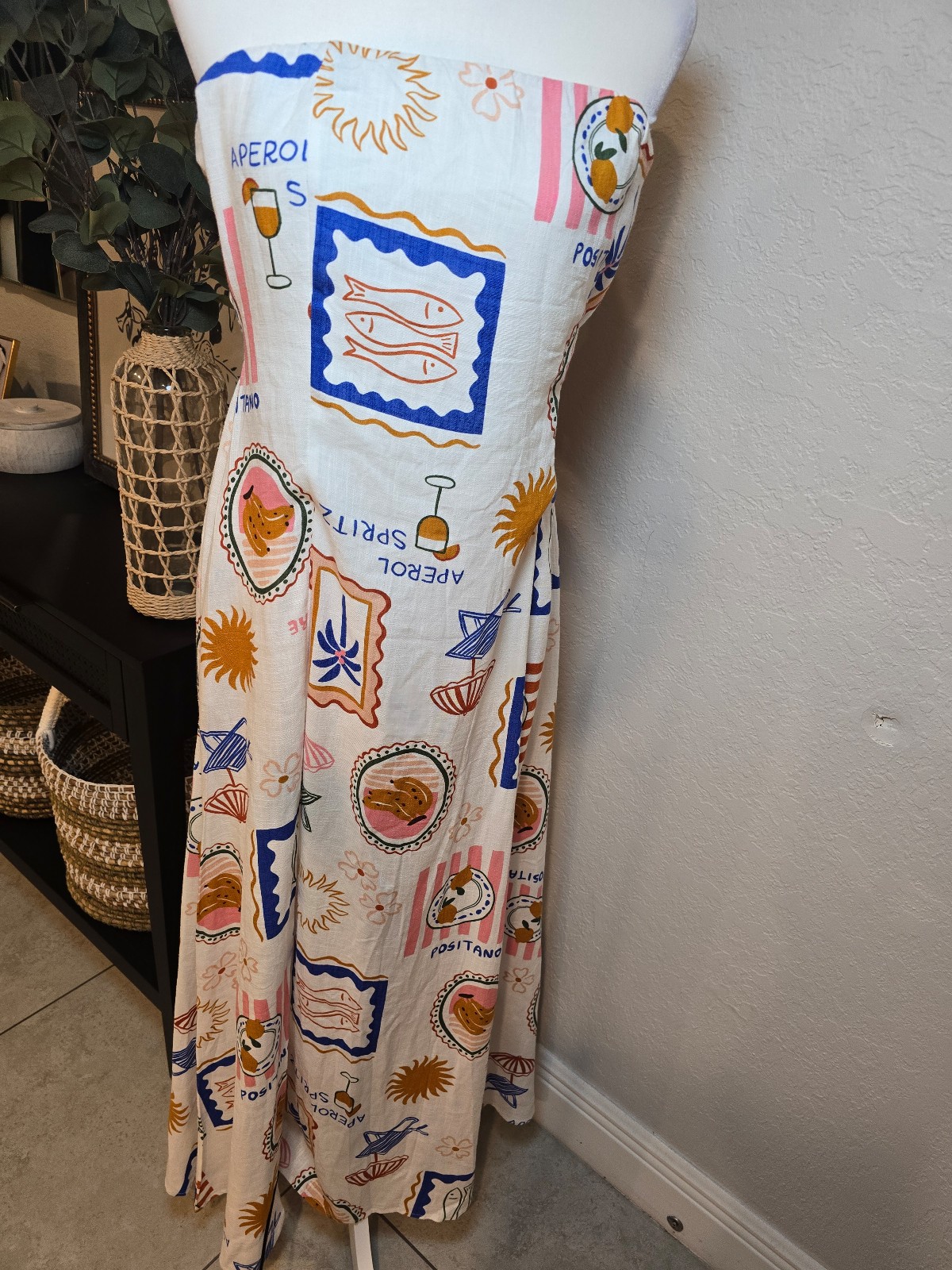Paper heart Australia linen blend maxi dress