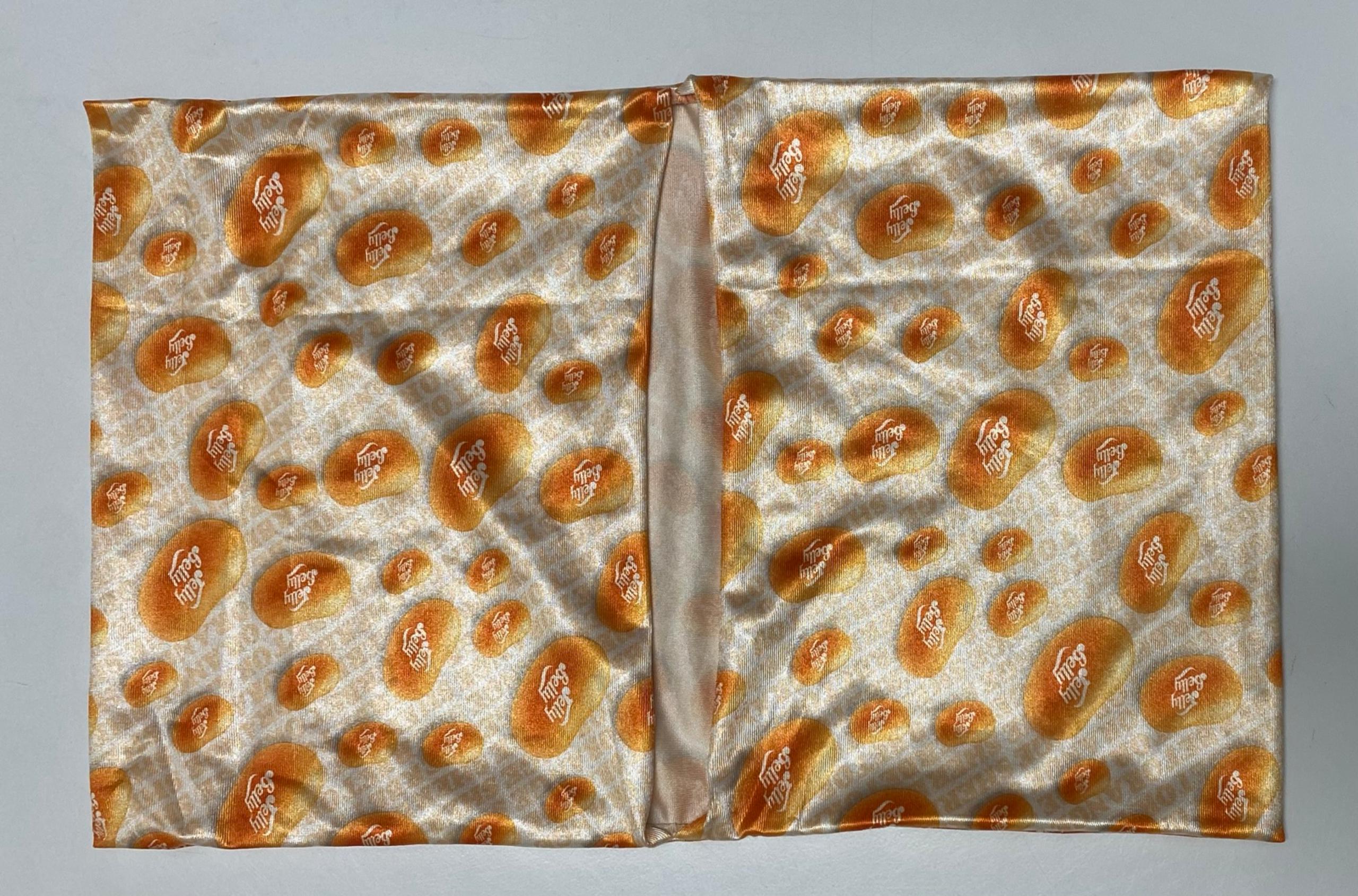 Jelly Belly Jelly Bean Stretchable Book Cover Orange Candy Print