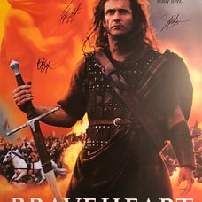 Braveheart signed movie poster