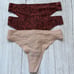 New CHANTELLE Set Of 3 Soft Stretch Seamless Thong Panty One size