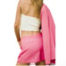 ZARA SPLIT SKIRT SHORT SKORT STRAWBERRY