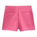 ZARA SPLIT SKIRT SHORT SKORT STRAWBERRY