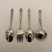 Oneida Deluxe Floral Bouquet Stainless Flatware 4 Piece Serving Utensils.