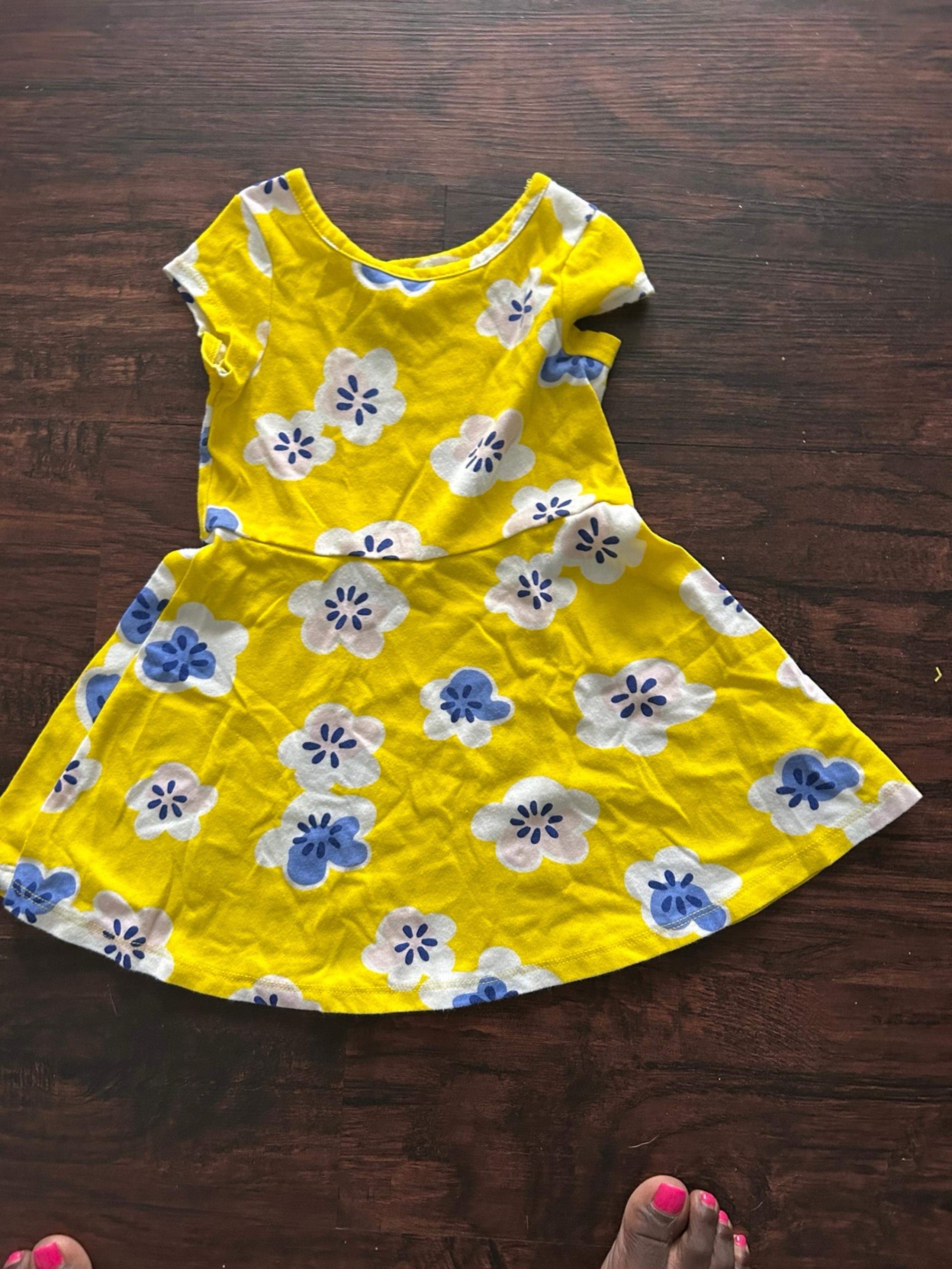 Yellow flower dress