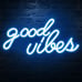 Good Vibes Neon Sign for Bedroom Wall Decor Powered by USB Neon Light
