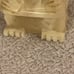 VINTAGE BOOKENDS TIKI MARBLE AZTEC STONE