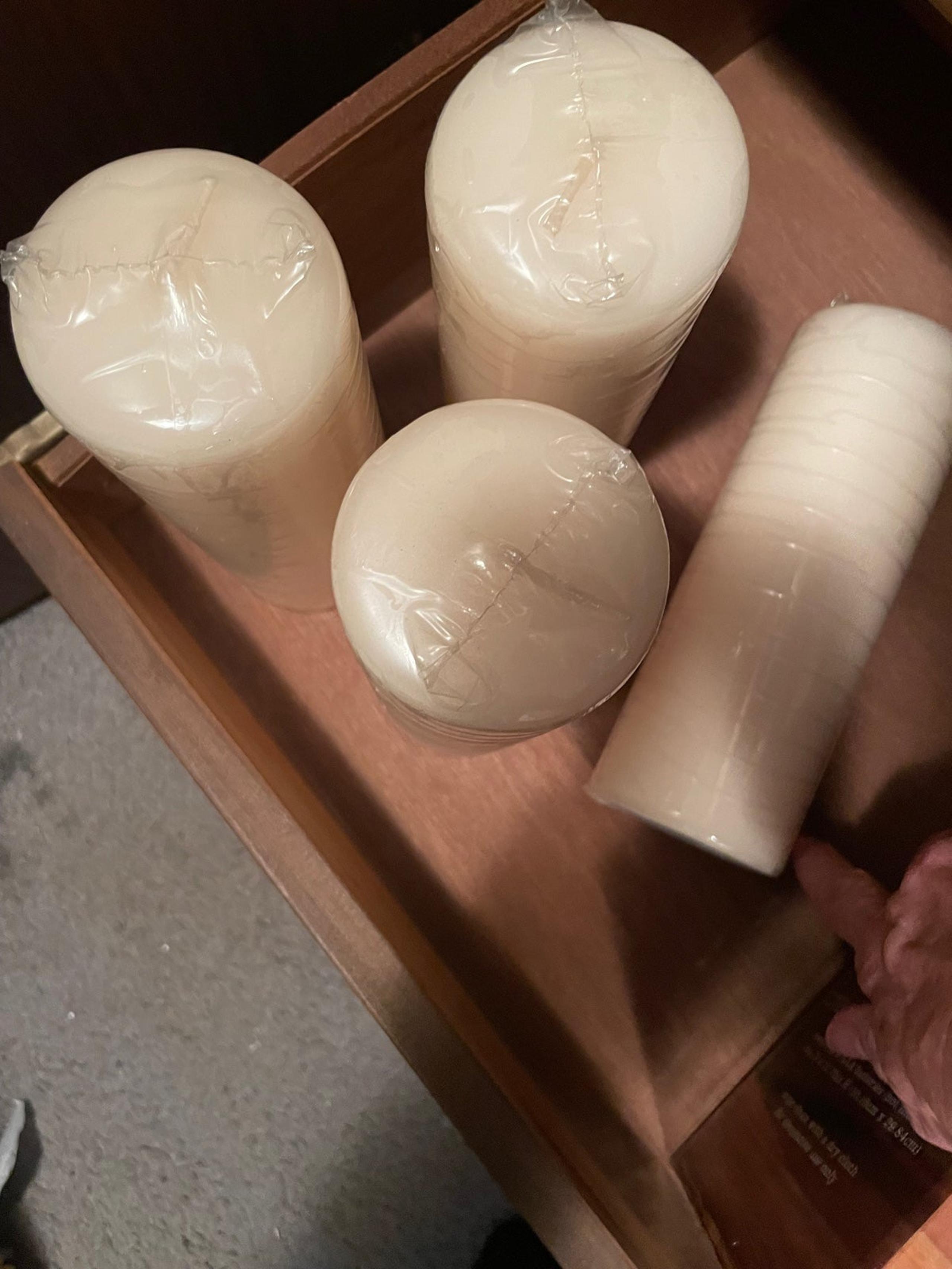 Candles 4 brand new ivory candles